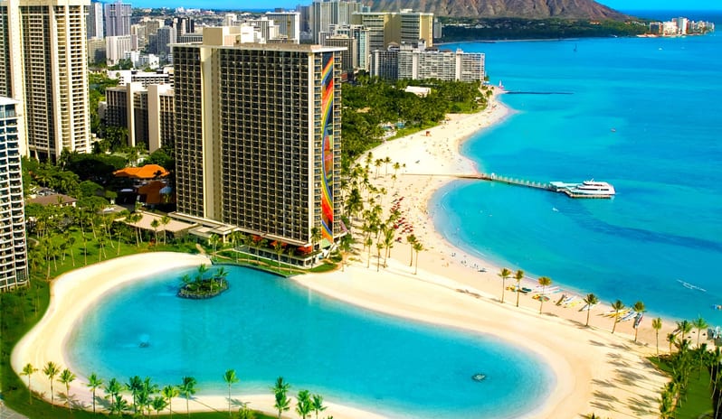 Hilton Hawaiian Village-Aerial Shot